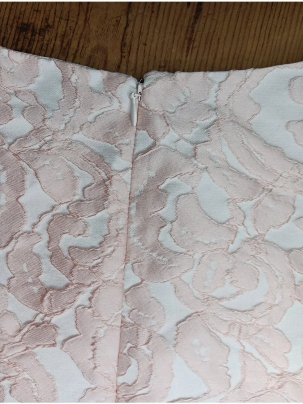 Ralph Lauren Ruched Sheath Dress Sz 6 Pink Jacquard Floral Romantic Event Glam - Picture 8 of 8